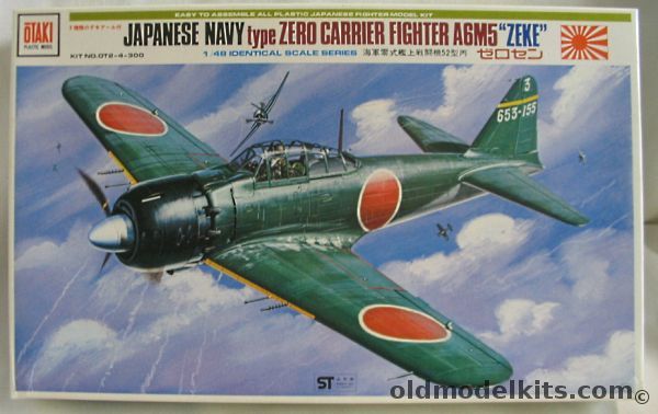 Otaki 1/48 Mitsubishi A6M5 Zero 'Zeke' - With Markings for Three Aircraft, OT2-4-300 plastic model kit